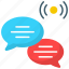 live chat, conversation, message, speech, video, network, communication icon 