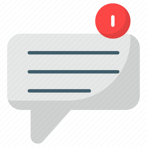 New message, notification, email, inbox, feedback, chatting, comments icon icon - Download on Iconfinder
