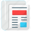 newspaper, business, finance, report, announcement, article, advertising icon 