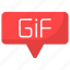 gif, extension, file, format, type, animation, document icon 