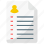 report, crowdfunding, document, paper, data, audit icon 