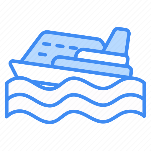 Yacht, boat, ship, cruise, transport, travel, sailboat icon - Download on Iconfinder