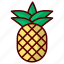 pineapple, fruit, healthy, food, fresh, sweet, ananas, organic, delicious 