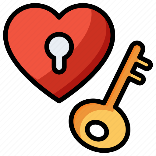 Heart lock, love, heart, lock, love-lock, valentine, padlock icon - Download on Iconfinder