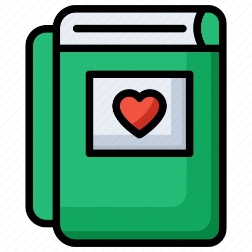 Love book, book, heart, romantic-book, love-diary, valentine, romance icon - Download on Iconfinder