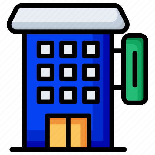Hotel, building, travel, service, room, restaurant, home icon - Download on Iconfinder