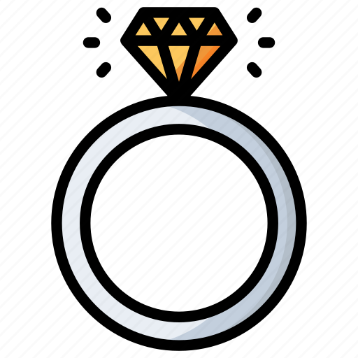 Ring, bell, alarm, alert, notification, diamond, wedding icon - Download on Iconfinder
