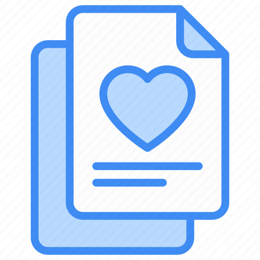 Love document, document, love-file, file, love-letter, love-latter, heart icon - Download on Iconfinder