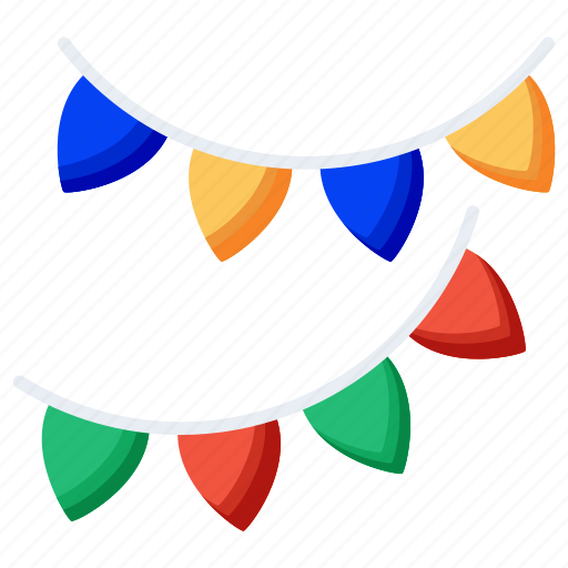 Garland, flags, decoration, celebration, festival, party, traditional icon - Download on Iconfinder