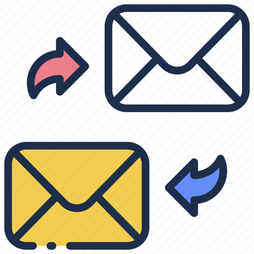 Mail exchange, mail transfer, email transfer, mail communication, message transfer, message swipe, mail icon - Download on Iconfinder