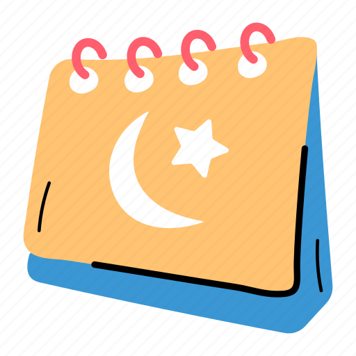 Crescent, islamic calendar, ramadan calendar, agenda, memo icon - Download on Iconfinder
