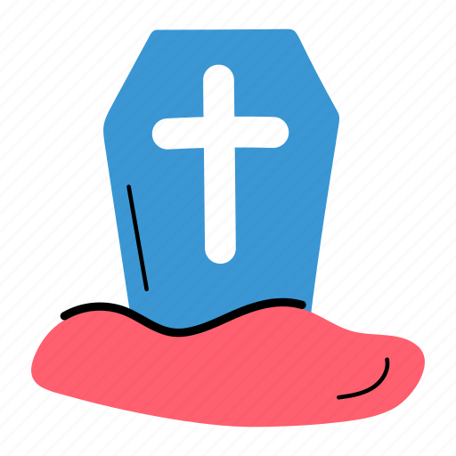 Graveyard, christian grave, rip, gravestone, tombstone icon - Download on Iconfinder