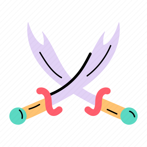 Battle swords, knives, turkish swords, daggers, crossed swords icon - Download on Iconfinder