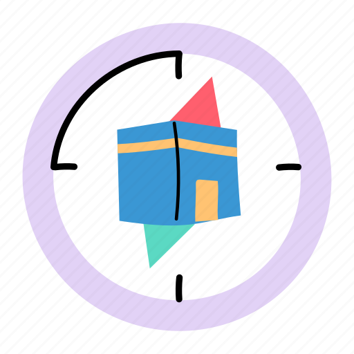 Mecca direction, prayer direction, qibla, qibla compass, holy kaaba icon - Download on Iconfinder