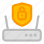 cyber security, router, protection, shield 
