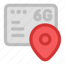 location, map pin, 6g, online, web