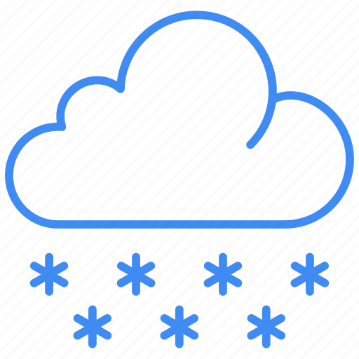 Snowfall, snow cloud, snowy, climate, winter, snow, rain icon - Download on Iconfinder