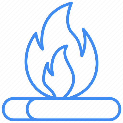Campfire, combustion, log, bonfire, flame, fire, burn icon - Download on Iconfinder