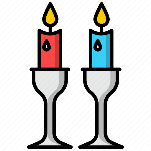 Candle, stand, candles, fire, culture, flames, halloween icon - Download on Iconfinder