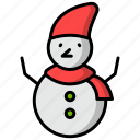 snowman, freeze, xmas, season, winter, snow, christmas, holidays 