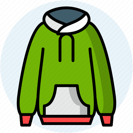 Hoodie, sweatshirt, garment, clothing, style, pullover icon - Download on Iconfinder