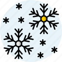 snowflake, snow, ice, winter, cold, weather, frost