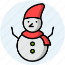 snowman, freeze, xmas, season, winter, snow, christmas, holidays