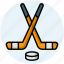 ice, hockey, sport equipment, hockey puck, hockey stick 