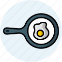 egg, omelet, food and restaurant, frying pan, pan, food