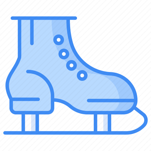 Ice, skate, ice skates, sport and competition, ice skating. icon - Download on Iconfinder