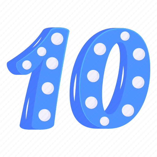 Ten, gambling number, lucky number, digit, numeric icon - Download on Iconfinder