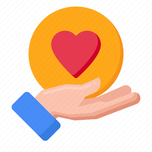 Donation, give, donate, charity, love, hands giving love icon - Download on Iconfinder