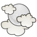Clouds, few, night, weather icon - Free download