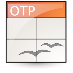 Opendocument presentation, template icon - Free download