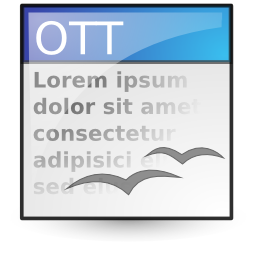 Opendocument text, template icon - Free download