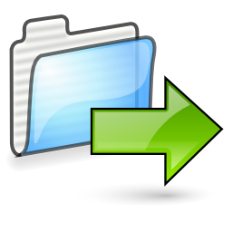Folder, move, send, right, arrow, gif icon - Free download