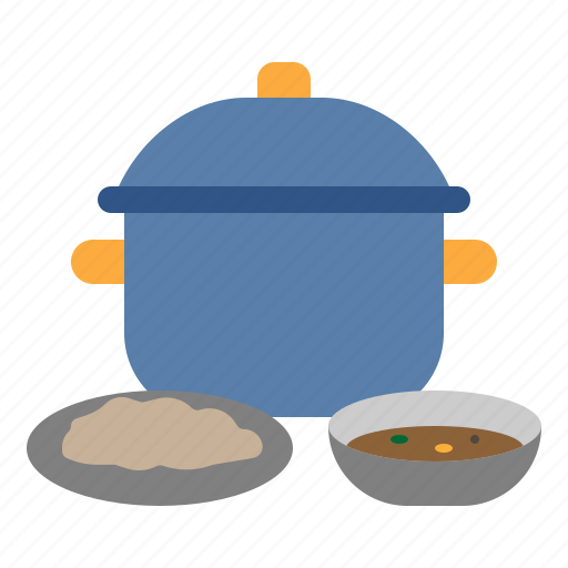 Dinner, lunch, food, rice, soup, pot icon - Download on Iconfinder