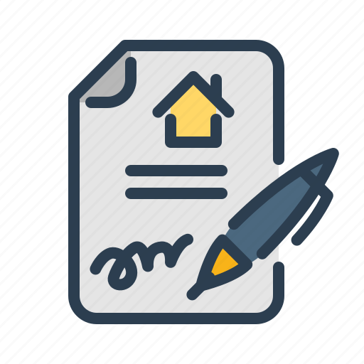 Agreement, loan papers, mortgage, property document icon - Download on Iconfinder