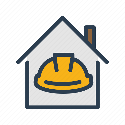 Building construction, hard hat, renovation, repair icon - Download on Iconfinder