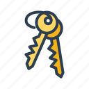 house, keys, lock, private