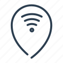 connection, hotspot, location, map, pin, pointer, wifi
