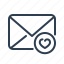 email, envelope, favourite, heart, letter, mail, message 