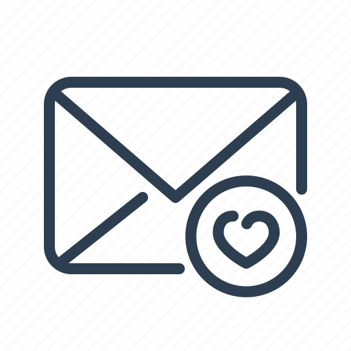 Email, envelope, favourite, heart, letter, mail, message icon - Download on Iconfinder