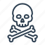 bones, crossbone, danger, pirate, poison, skeleton, skull 