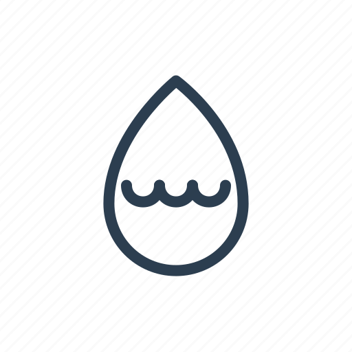 Drop, humid, humidity, hydration, level, medium, rain icon - Download on Iconfinder