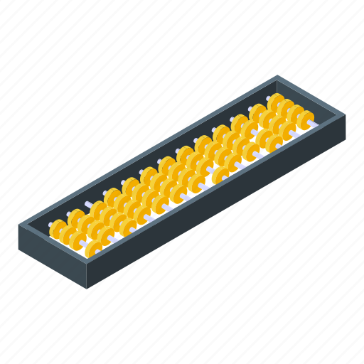Beads, abacus, isometric icon - Download on Iconfinder