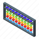 abacus, isometric, business