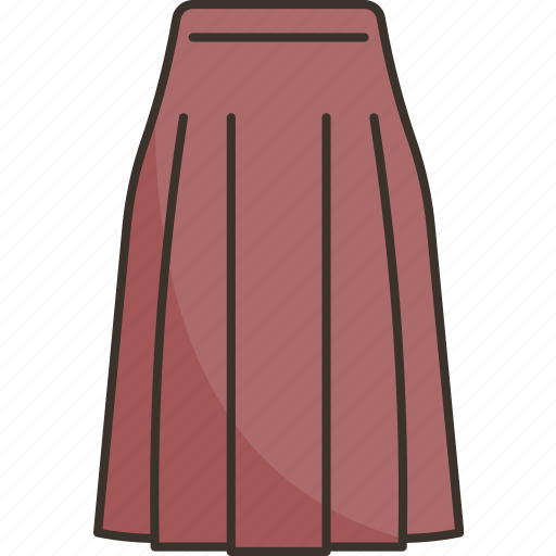 Skirt, ankle, apparel, garment, female icon - Download on Iconfinder