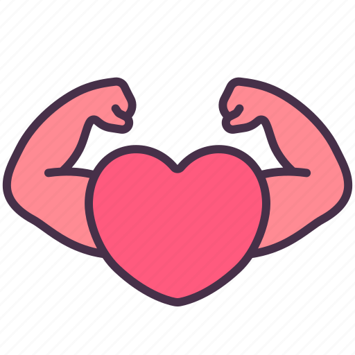 Valentine, love, heart, care, self, myself, strong icon - Download on Iconfinder