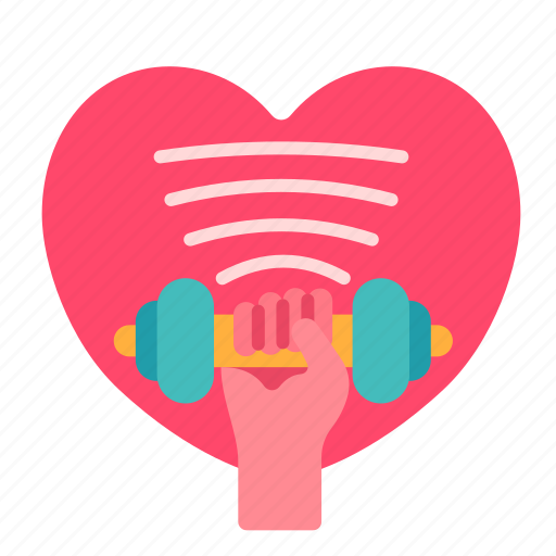 Valentine, love, heart, romantic, resilience, strength, flexible icon - Download on Iconfinder
